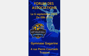 🏐 AOT Volley Ball Trappes au Forum des Associations !