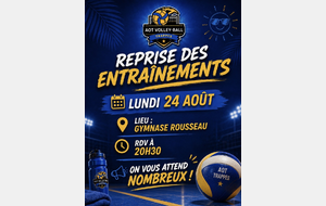 Reprise des entrainements