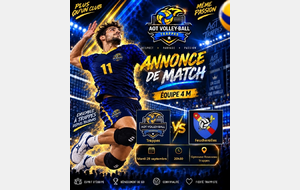 🏐 JOUR DE MATCH – ÉQUIPE 4 M 🔥
