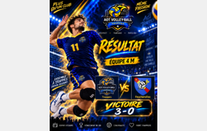 🏐 Victoire pour l’Équipe 4 Masculine ! 💙💛
