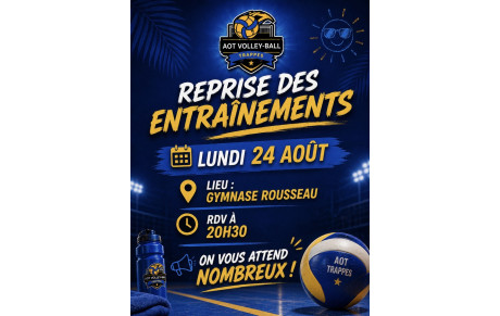 Reprise des entrainements